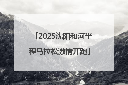 2025沈阳和河半程马拉松激情开跑